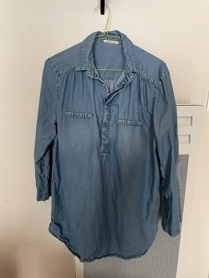 Blouse type chemise en jean