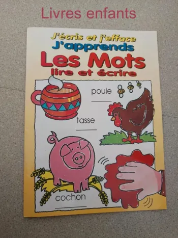 Livre j'apprends les mots