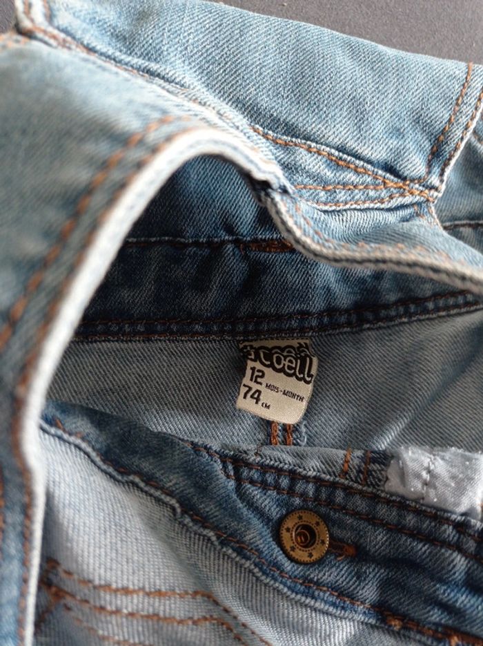 Salopette jean tao 12 mois - photo numéro 2