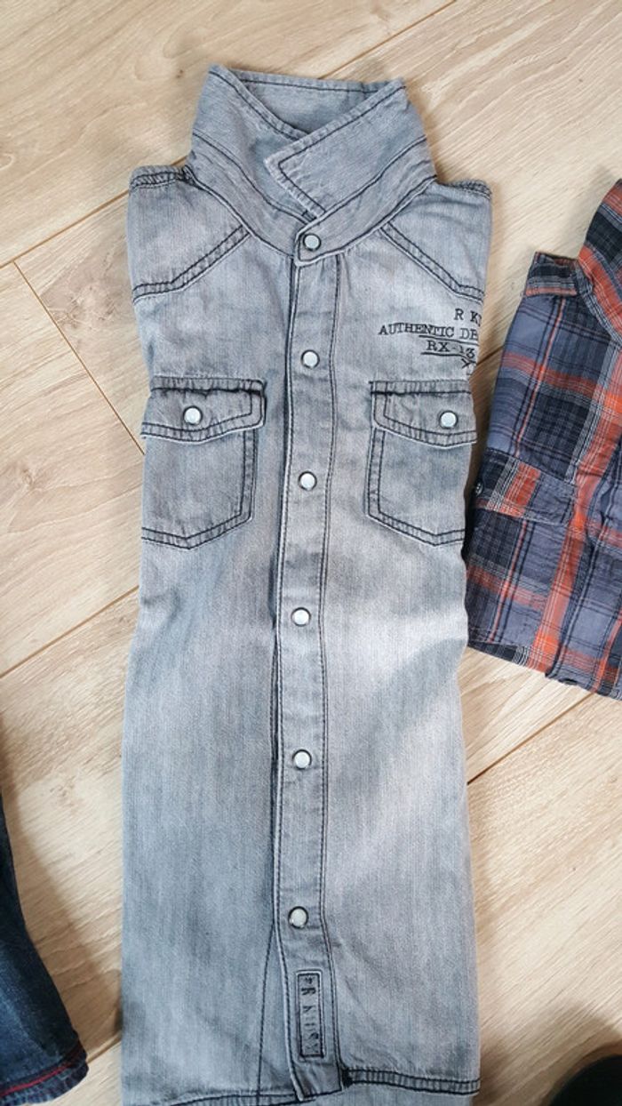 Lot 3 chemises manches longues 8 ans - photo numéro 3