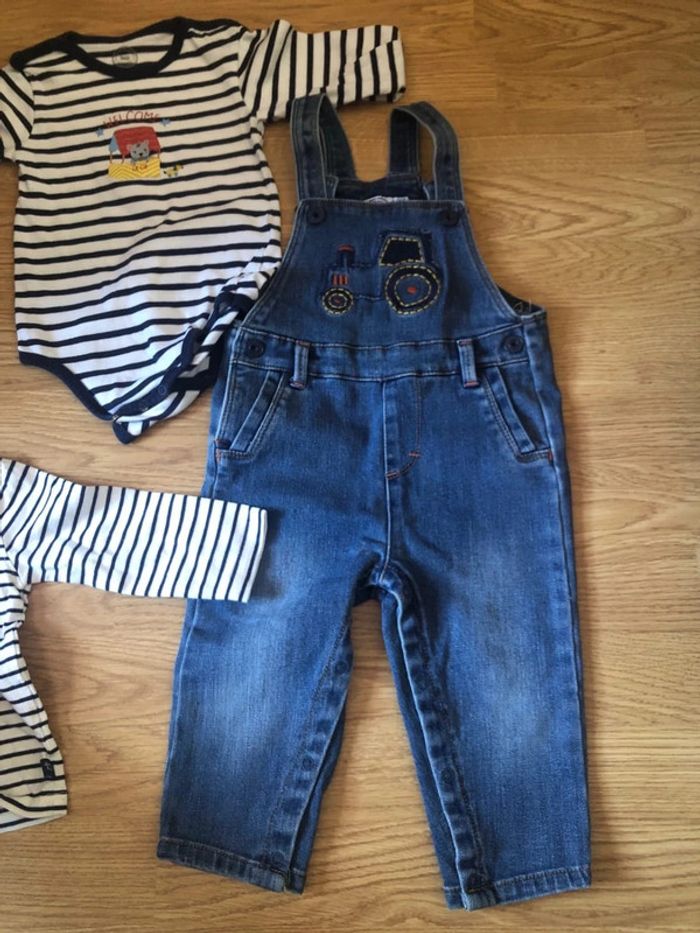 Ensemble salopette t-shirt ML body - photo numéro 4