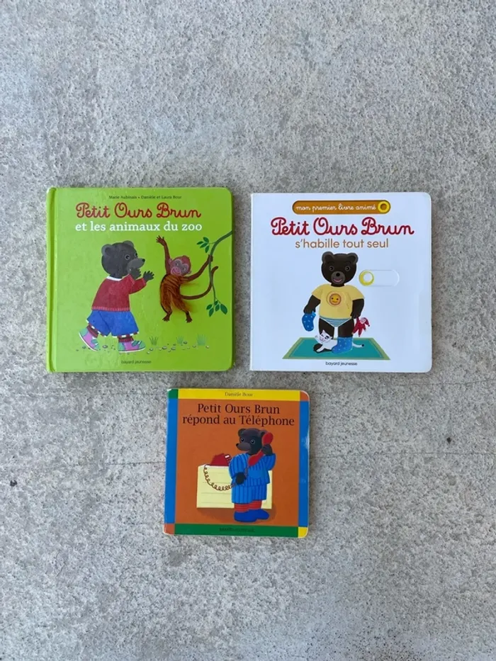 Lot de 3 livres épais - Petit Ours Brun