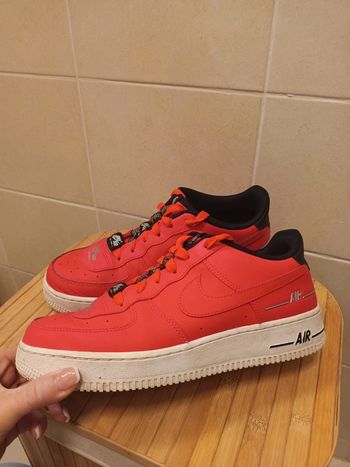Paire de baskets Nike Air Force 1 LV8 3 Laser Crimson Orange mixte pointure 40