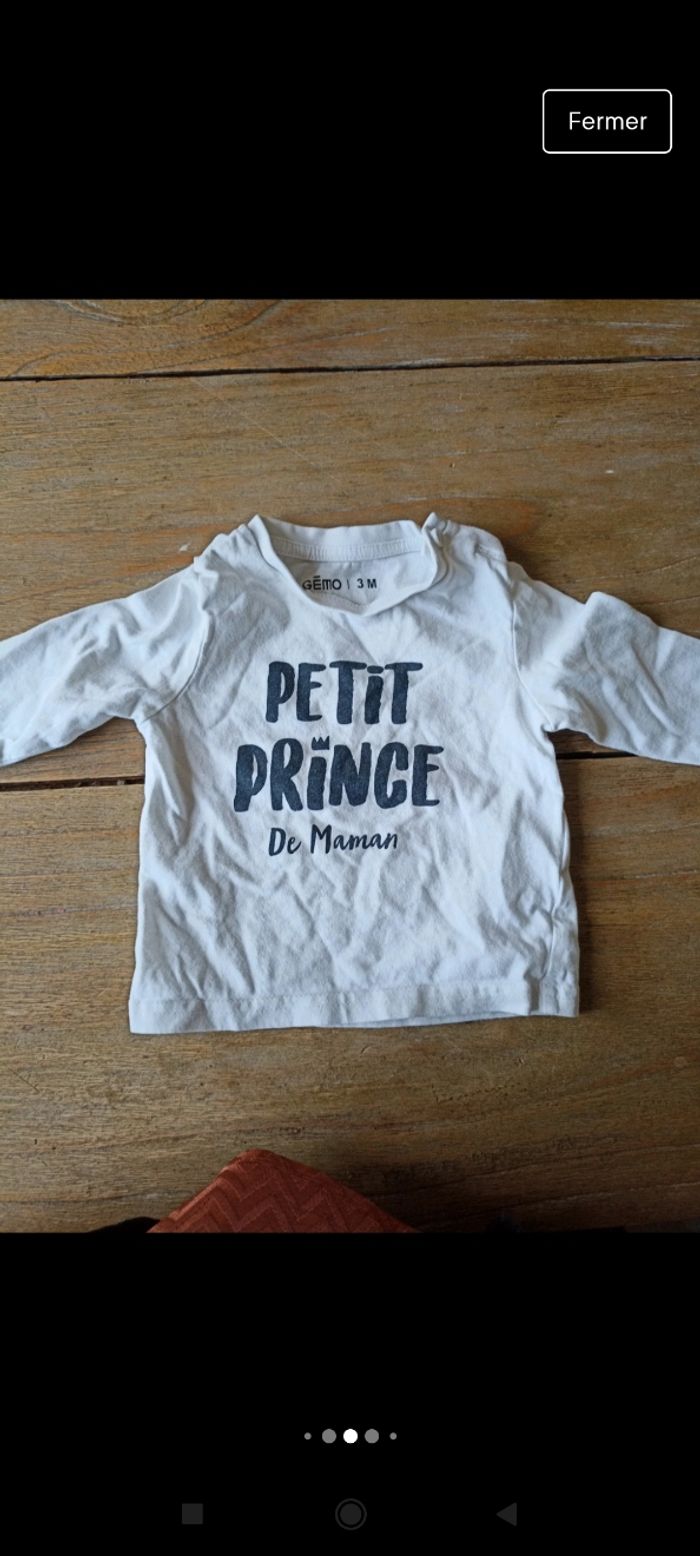 Lot 10 tee-shirts manches longues 3 mois - photo numéro 8