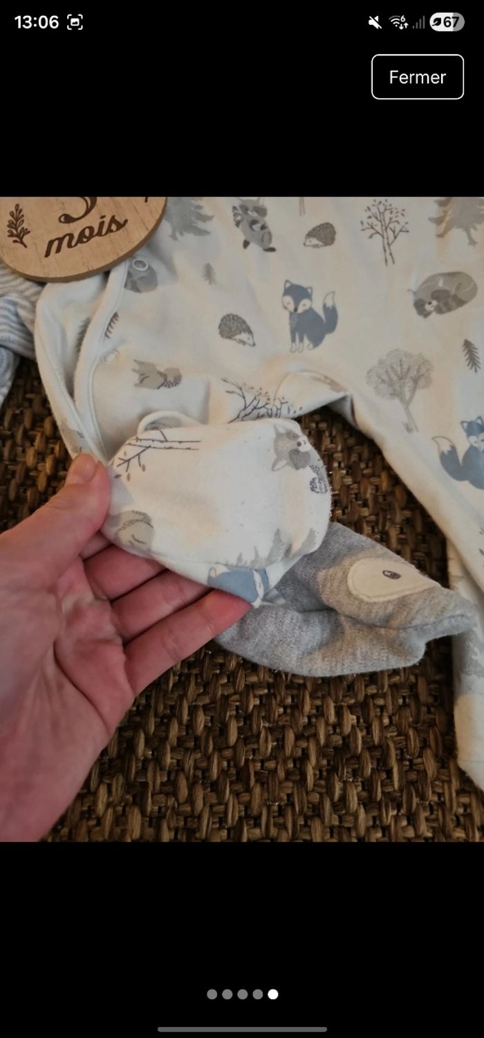 Lot de 2 pyjamas - photo numéro 3