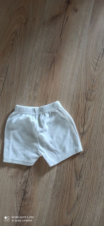 Short blanc 3 mois