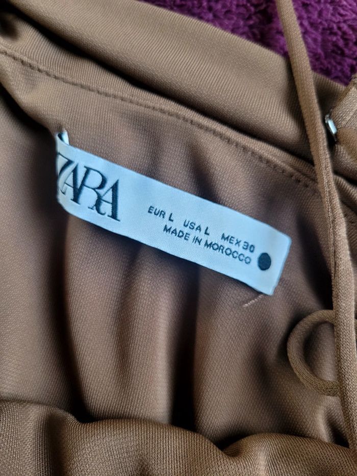 Robe Marron Zara - photo numéro 4