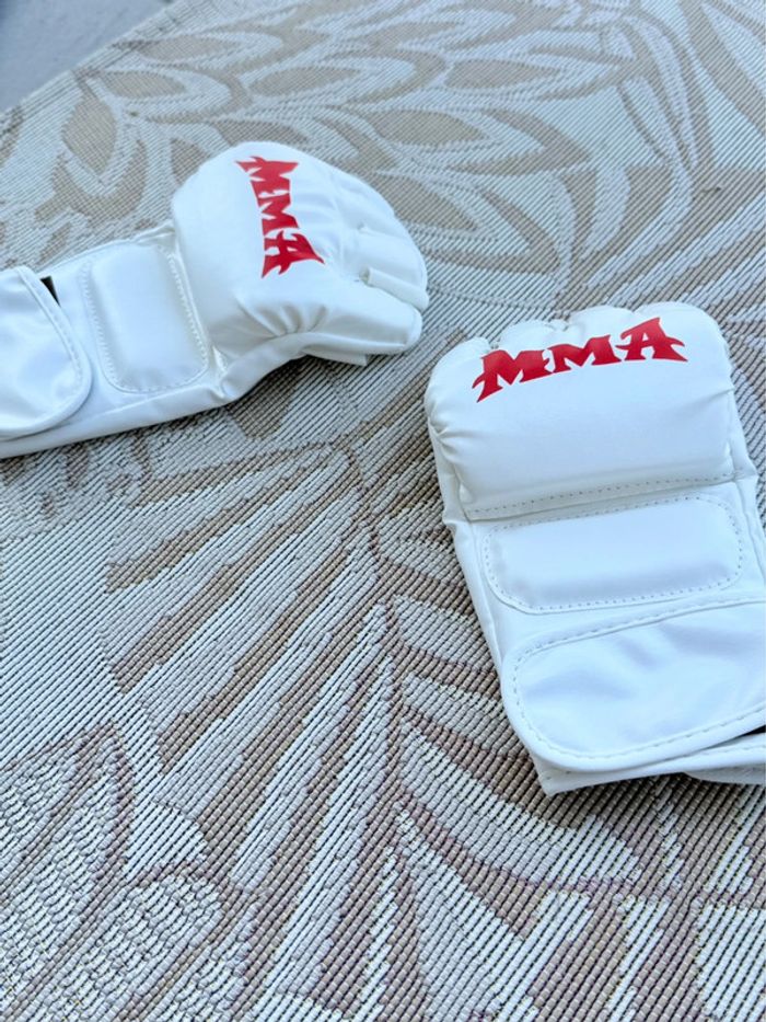 Gants d’entraînement MMA blancs - photo numéro 2