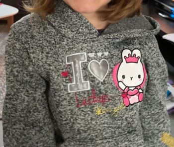 Pull à capuche gris - 3 ans