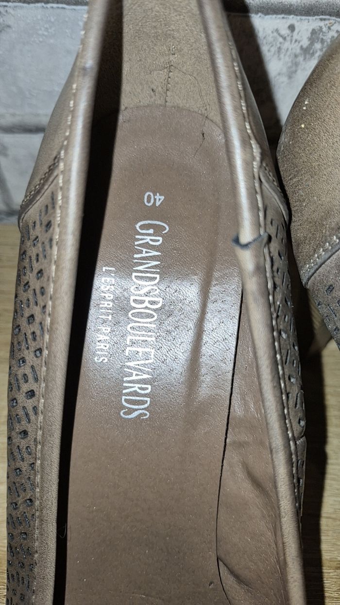 Escarpin couleur taupe - photo numéro 2