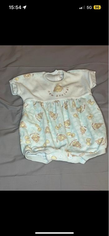 Barboteuse 56Cm 1Mois mixte