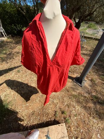 Belle, robe, rouge vif Promod, taille unique un