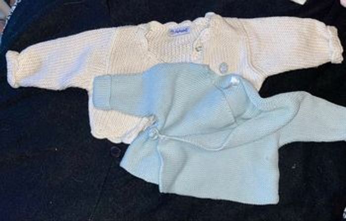 Lot gilet coton 1 mois