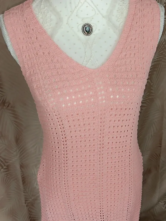 Robe de plage longue Corail -Taille 40-Shein Neuve - photo numéro 2