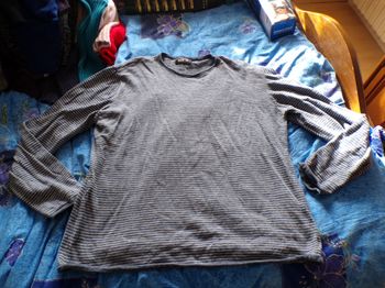 Pull rayé marine taille XL