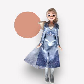 Poupée Elsa La Reine des Neiges – robe bleue scintillante