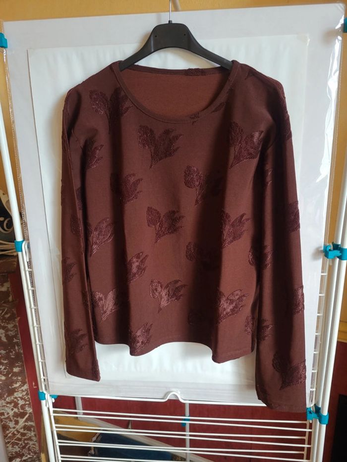 top marron taille 40