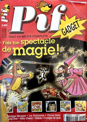 Pif gadget 4 nouvelles serie 2004
