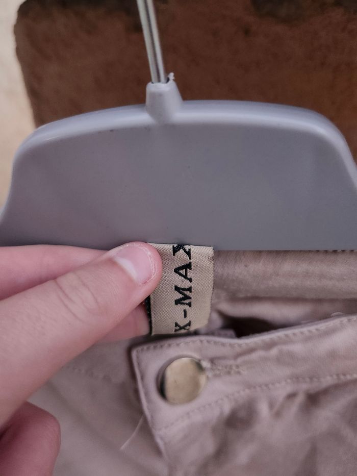 Jean court XMAX gris beige taille 38 - photo numéro 3