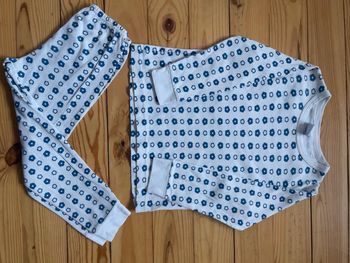 Pyjama blanc et bleu Petit Bateau 4 ans