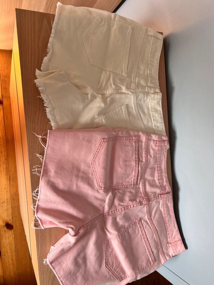 Lot de 2 shorts en jean Primark taille 42 - photo numéro 2