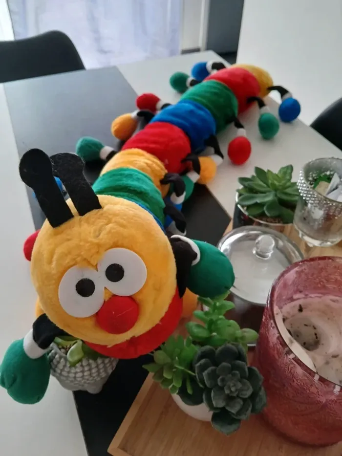 Grande Péluche chenille colorée🎉🎁 - photo numéro 2