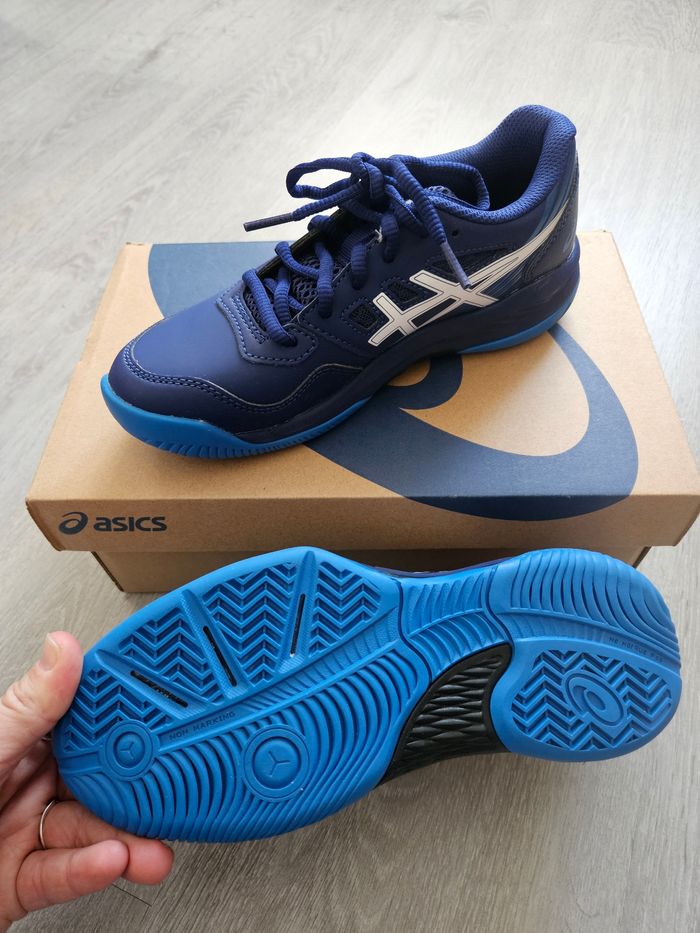 Chaussures baskets garçon asics 34 1/3 neuf - photo numéro 4