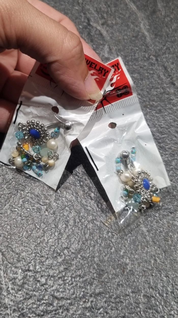 Piercing chainette perles - photo numéro 3