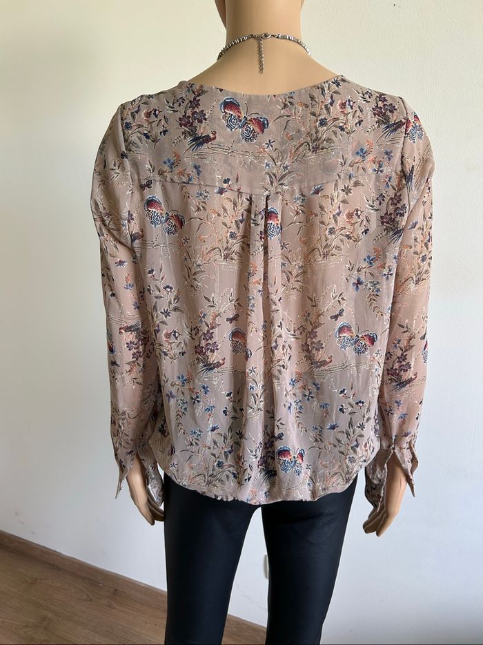 Blouse imprimée à manches longues LPB Woman taille S jamais portée - photo numéro 5