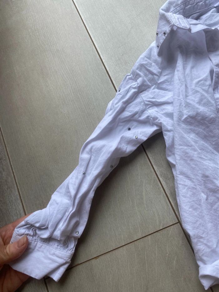 Chemise blanche Zara, taille sept ans - photo numéro 2