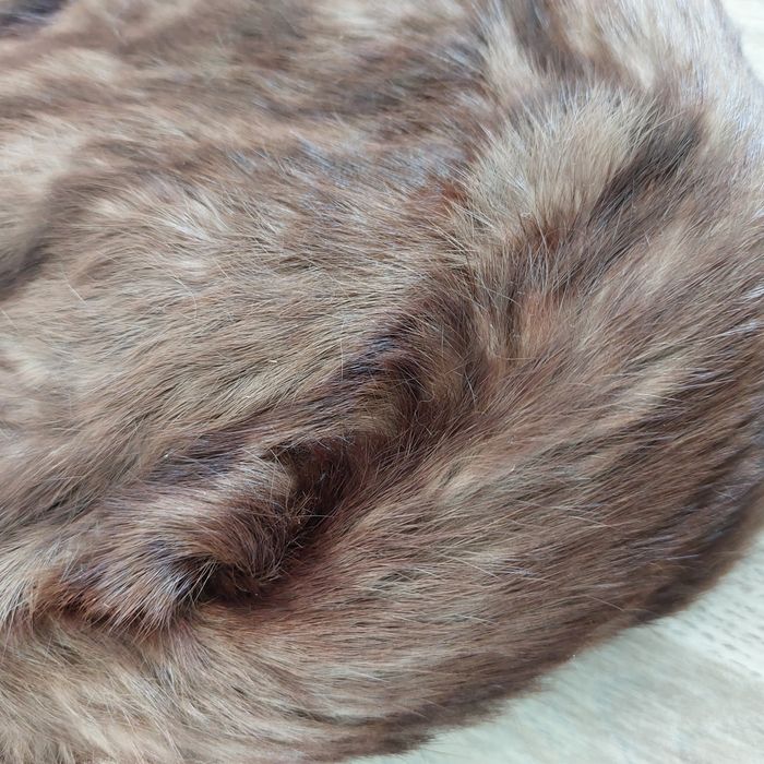 Toque vintage fourrure véritable marron - photo numéro 3