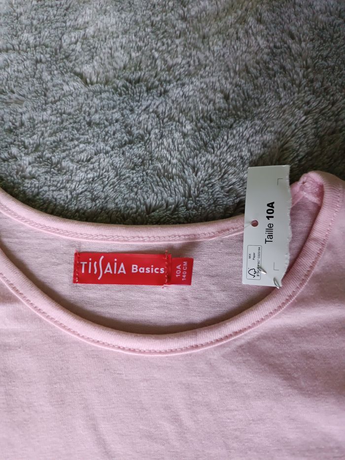 T-shirt manches longues fille Tissaia – 10 ans – Neuf - photo numéro 5
