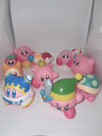 lot 8 figurines Kirby 4-6 cm - jeu vidéo nintendo