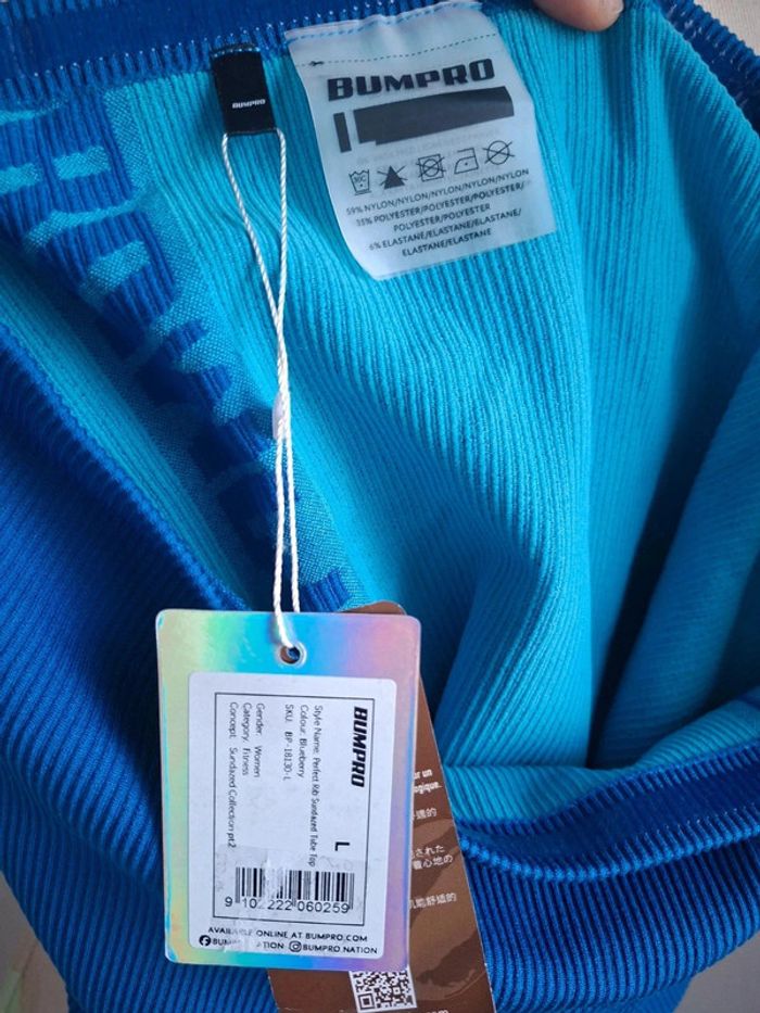 Bustier bleu Bump pro, neuf, taille L - photo numéro 3