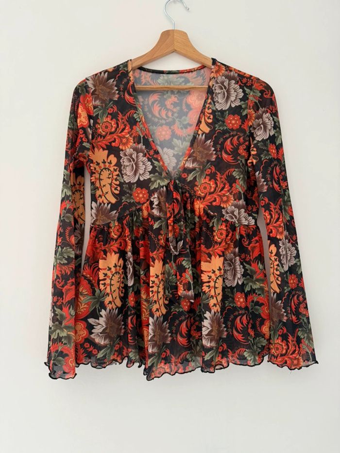 Blouse fleurie taille m