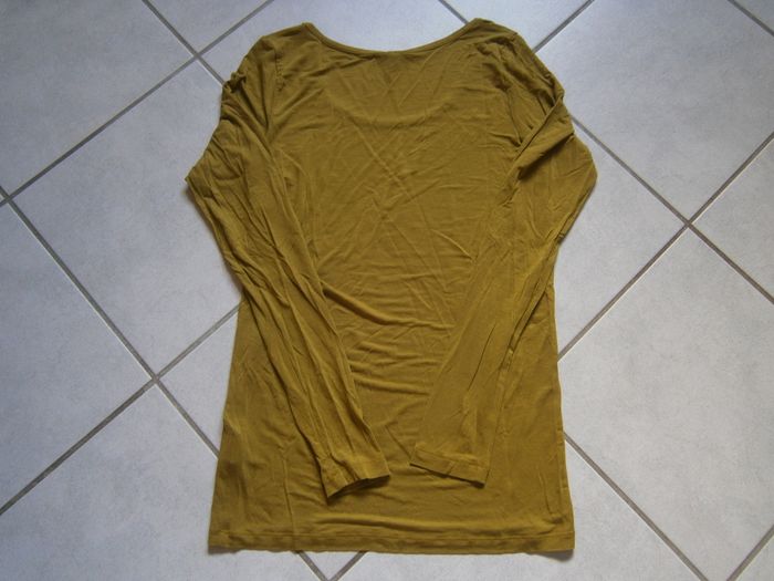 Tee-shirt ML moutarde COP COPINE Taille L - photo numéro 6