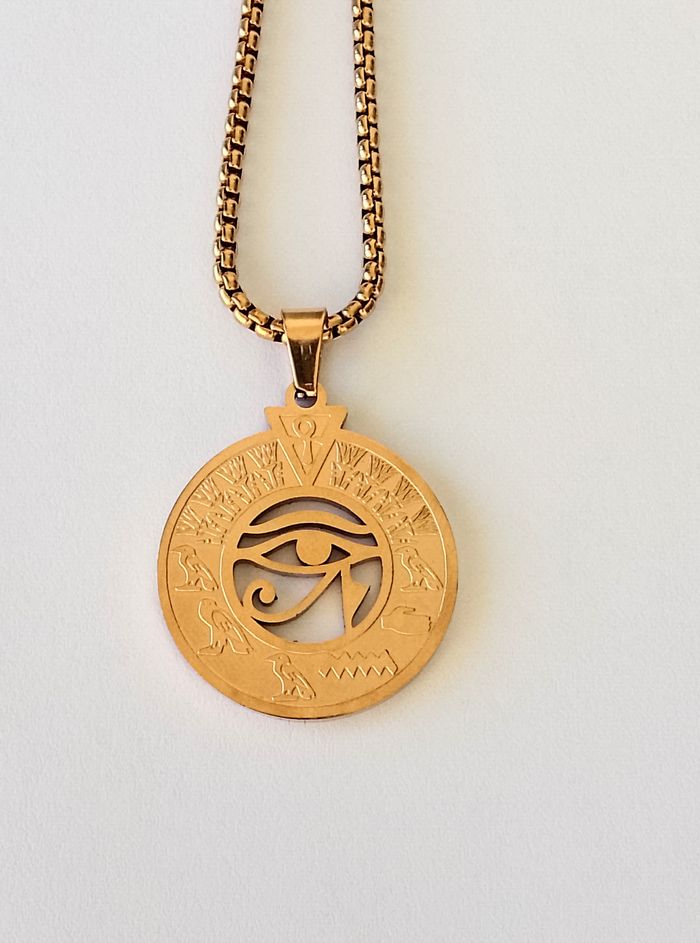 Chaîne + pendentif égyptien - photo numéro 3