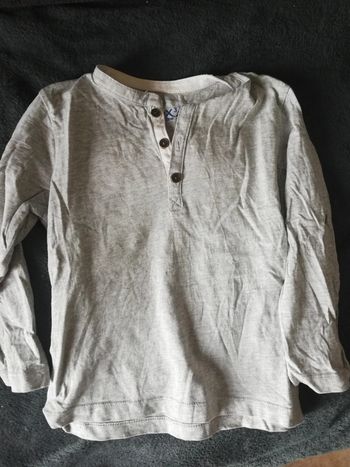 Polo manches longues 3/4 ans