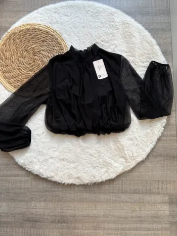 Top court manche transparente