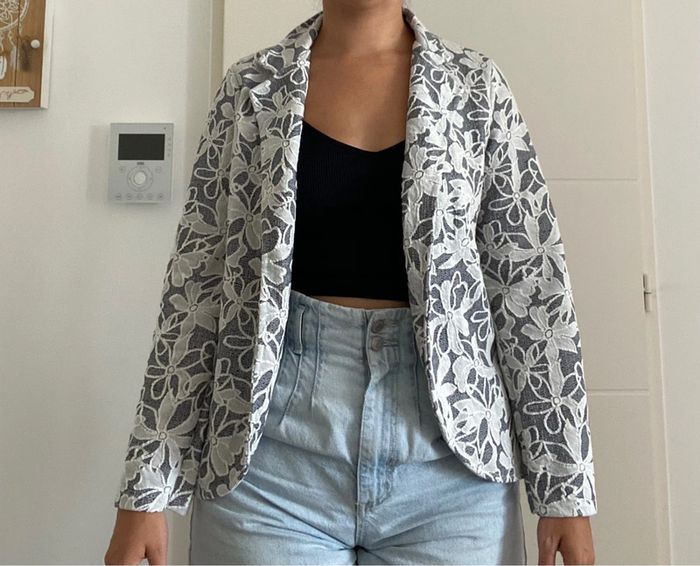Blazer fleurs - photo numéro 3