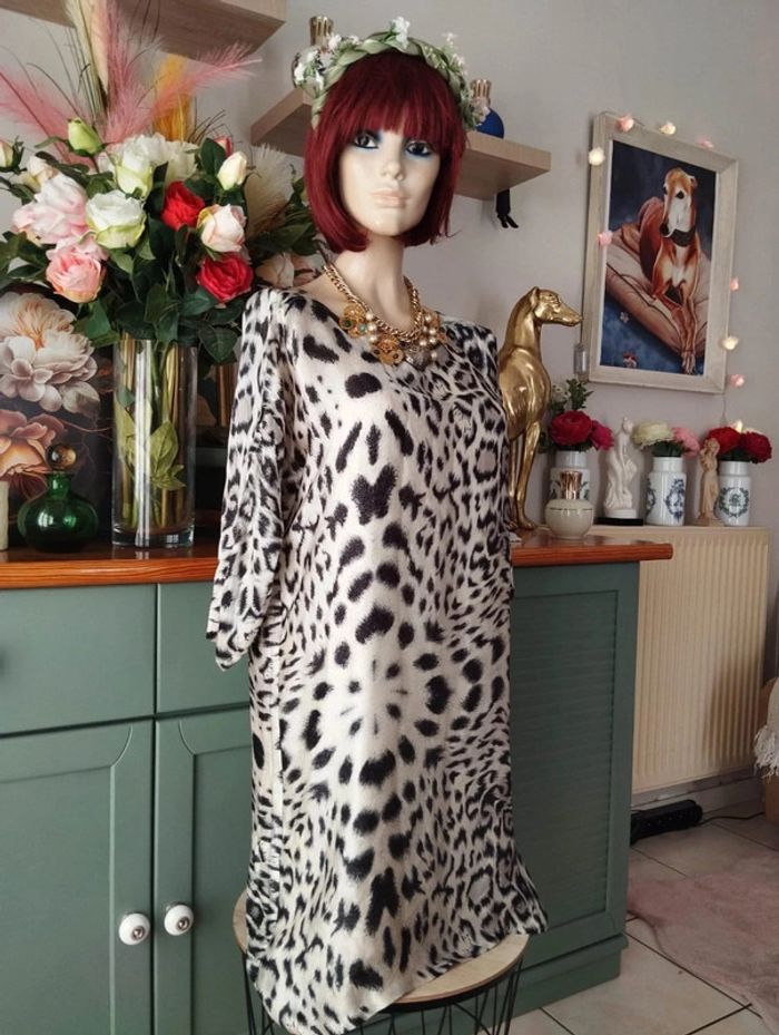 🐆Robe Légère Satin Imprimé Léopard Zara T36/38🐆 - photo numéro 18