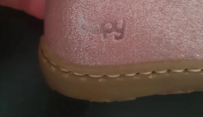 Chaussures premiers pas bopy taille 20 fille rose pailleté neuves - photo numéro 4