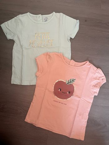 Lot 2 t-shirts fille