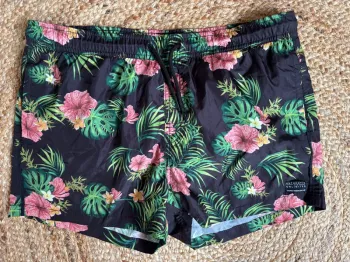 Maillot de bain short de bain Bershka t.L tbe fleuri