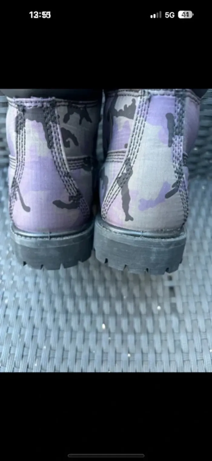 Timberland en tissu premium noir camouflage iris taille 37 - photo numéro 18