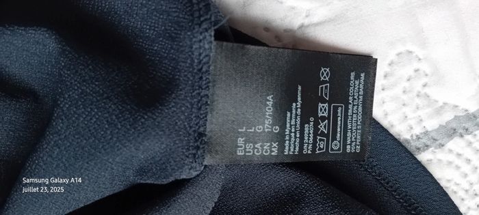 Haut fluide oversize col rond marine femme L h&m - photo numéro 16