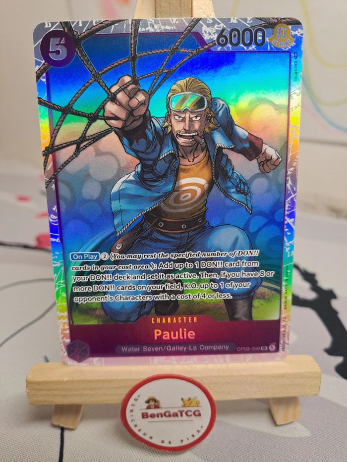 Carte One Piece Paulie Sr OP03 66 Pillars of Strength ENG🇬🇧