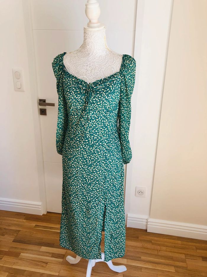 Robe d’été verte neuve Zara taille M/L - photo numéro 5