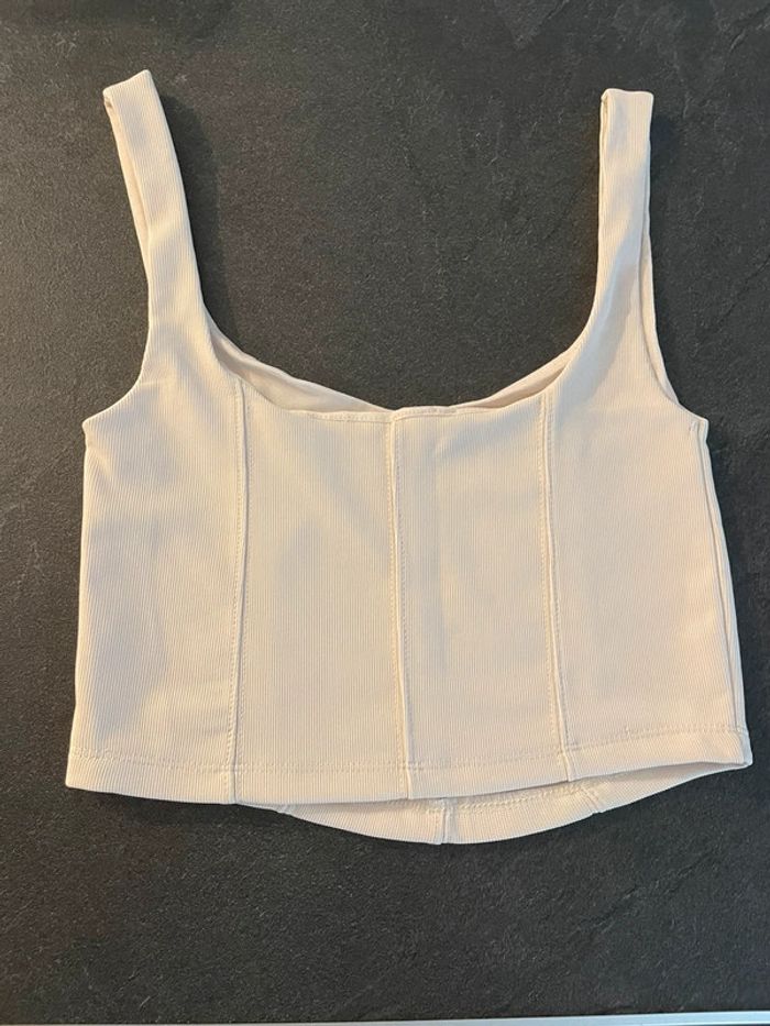 Crop top beige - photo numéro 2
