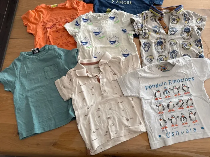 Lot teeshirt bébé garçon 18 mois - photo numéro 5